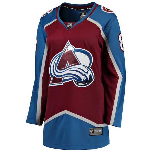 Women's Cale Makar Fanatics Avalanche Home Breakaway Jersey - Maroon