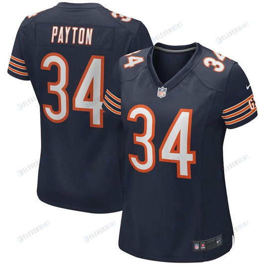 Walter Payton 34 Chicago Bears Women Game Retired Jersey - Navy