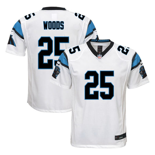 Xavier Woods  Carolina Panthers Nike Youth Game Jersey - White