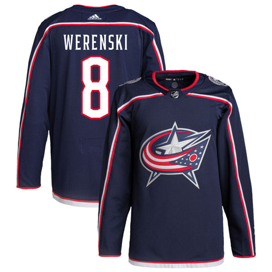 Zach Werenski Columbus Blue Jackets adidas Home Primegreen Authentic Pro Jersey - Navy