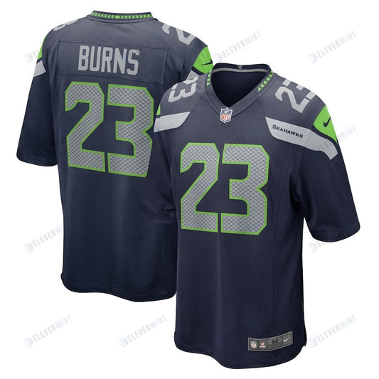 Artie Burns 23 Seattle Seahawks Men Game Jersey - College Navy