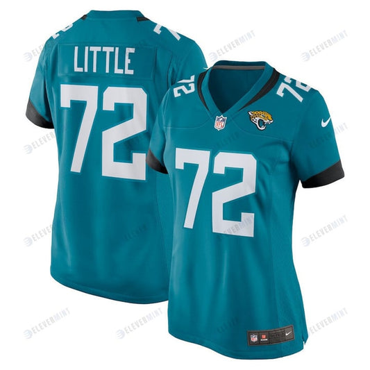 Walker Little 72 Jacksonville Jaguars Women's Game Jersey - Teal