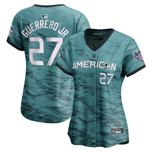 Vladimir Guerrero Jr. American League Nike Women's 2023 MLB All-Star Game Limited Player Jersey - Teal