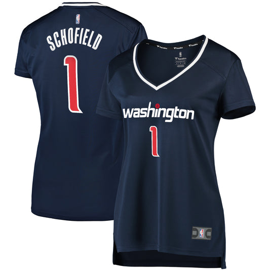 Admiral Schofield Washington Wizards Fanatics Branded Women's Fast Break Replica Jersey Navy - Statement Edition