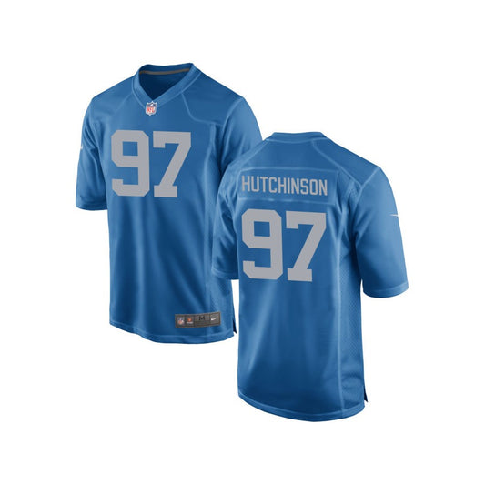 Aidan Hutchinson Detroit Lions Nike Youth Alternate Game Jersey - Royal