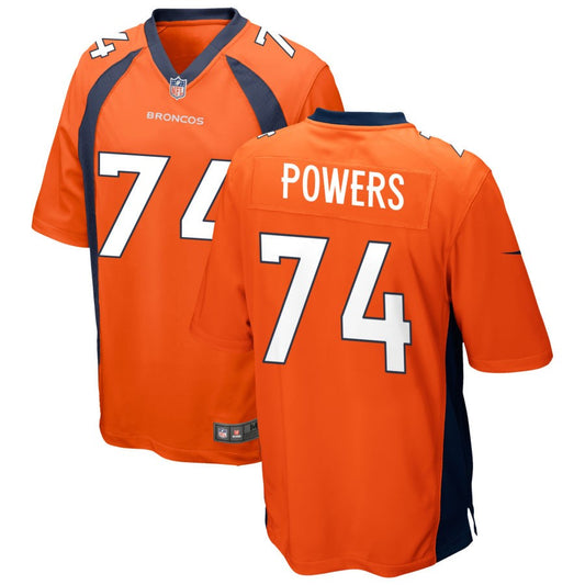 Ben Powers Denver Broncos Nike Game Jersey - Orange