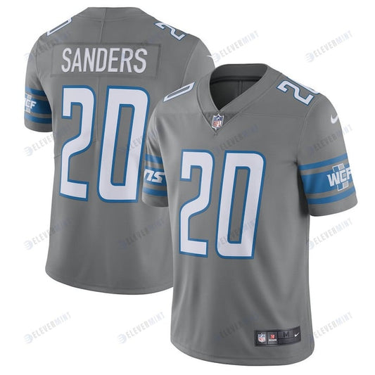 Barry Sanders 20 Detroit Lions Retired Player Vapor Limited Jersey - Silver