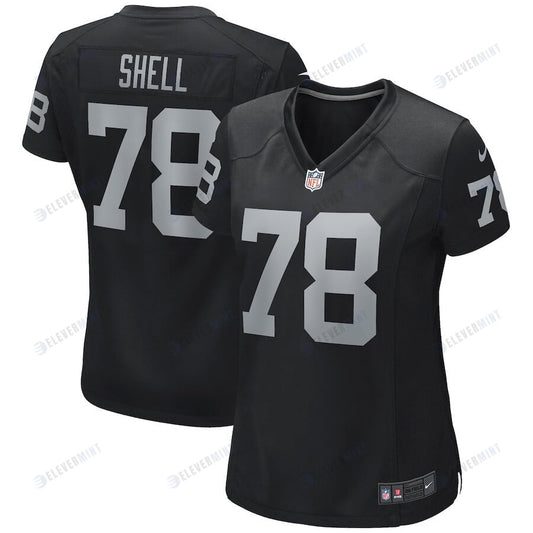 Art Shell 78 Las Vegas Raiders Women Game Retired Jersey - Black