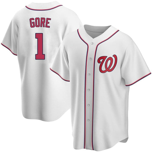 Youth Washington Nationals MacKenzie Gore Cool Base Replica Home Jersey - White