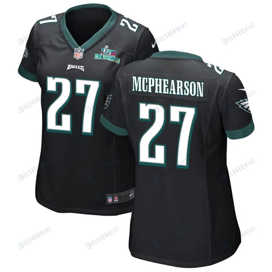 Zech McPhearson 27 Philadelphia Eagles Super Bowl LVII Champions Women Game Jersey - Black