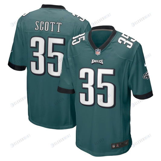 Boston Scott 35 Philadelphia Eagles Game Jersey - Midnight Green