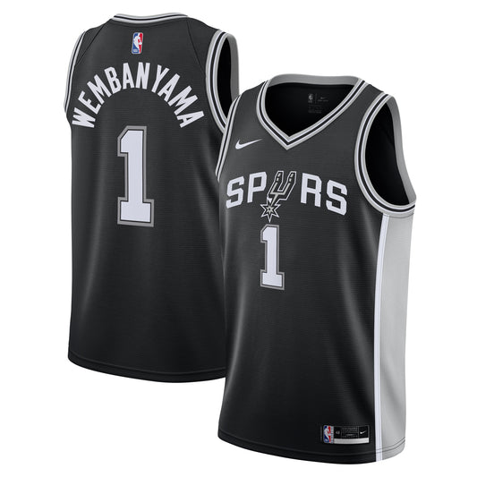 Victor Wembanyama San Antonio Spurs Nike Youth Swingman Jersey - Icon Edition - Black