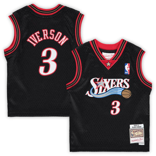 Allen Iverson Philadelphia 76ers Mitchell & Ness Preschool 2000-2001 Hardwood Classics Player Jersey - Black