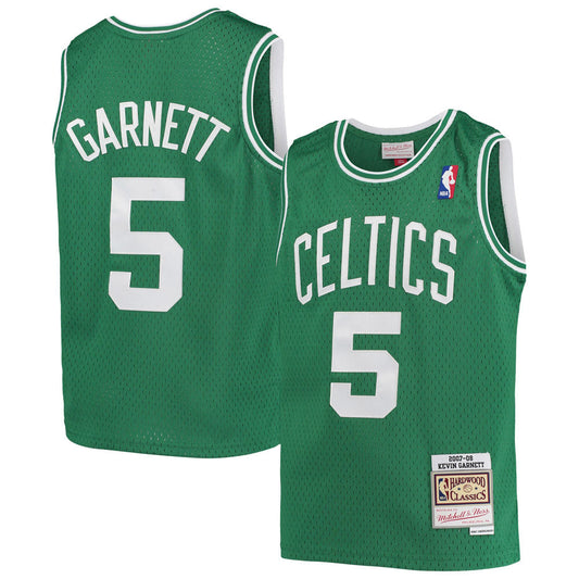 Youth Boston Celtics Kevin Garnett 2007-08 Hardwood Classics Jersey - Green