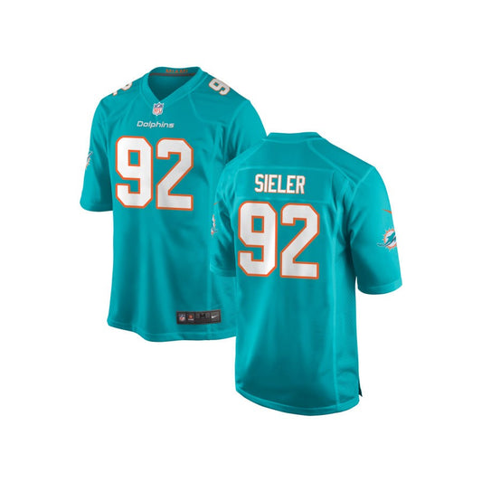 Zach Sieler Miami Dolphins Nike Youth Game Jersey - Aqua