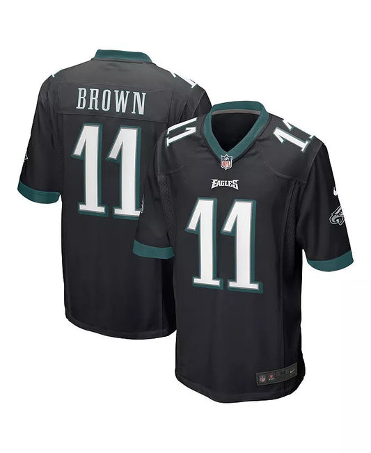 Youth AJ Brown Philadelphia Eagles Black Game Jersey