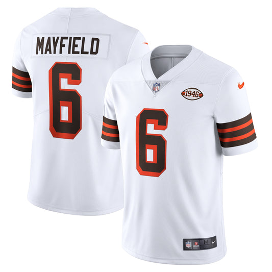 Baker Mayfield Cleveland Browns Nike 1946 Collection Alternate Vapor Limited Jersey - White