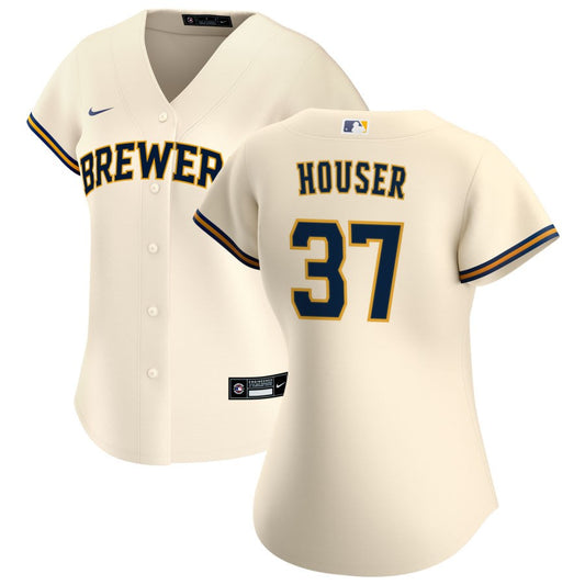 Adrian Houser Milwaukee Brewers Nike Women's Home Replica Jersey - Cream