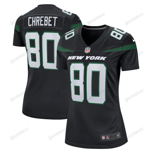 Wayne Chrebet 80 New York Jets Women Retired Jersey - Black