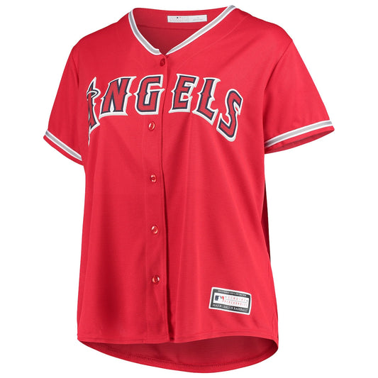 Women's  Profile Angels Plus Size Alternate Replica Team Jersey - Red