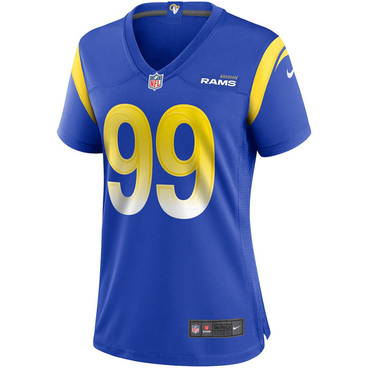 Women's Aaron Donald Nike Rams Bone Game Jersey - Blue