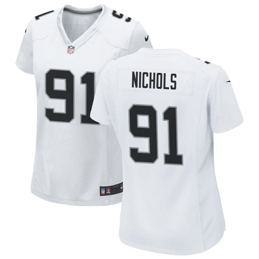 Bilal Nichols Las Vegas Raiders Nike Women's Game Jersey - White