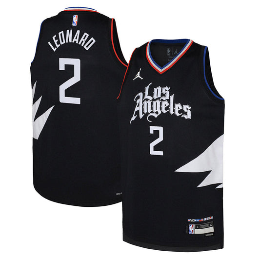 Youth Los Angeles Clippers Kawhi Leonard Statement Edition Jersey - Black